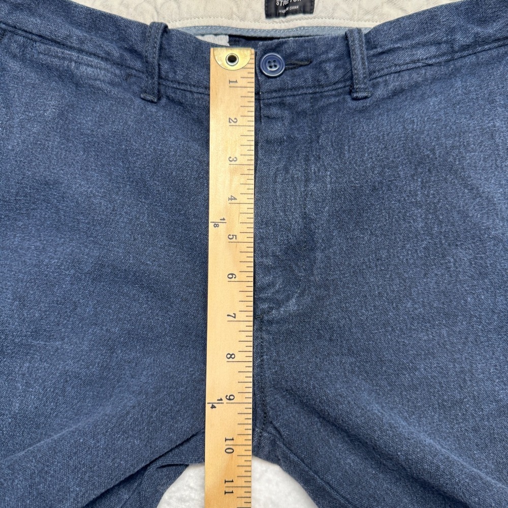 J Crew Pants Blue Flex Chino Slim Fit Cotton Stretch Preppy Frat Boy Men's 32x32 - Picture 10 of 13